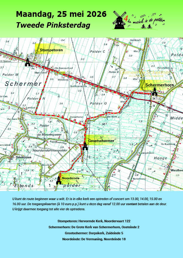 Muziek in de polder  op tweede Pinksterdag